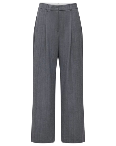Only - ONLJackie HW Wide Pinstripe Hose - Medium Grey Melange